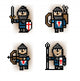 Pixel Soldiers from Blue Wall Decal