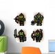 Pixel Orc Soldiers Wall Decal
