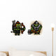 Two Pixel Orc Soldiers Wall Decal