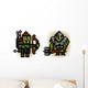 Two Pixel Orc Soldiers Wall Decal