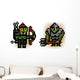 Two Pixel Orc Soldiers Wall Decal