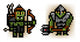 Two Pixel Orc Soldiers Wall Decal
