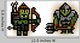 Two Pixel Orc Soldiers Wall Decal