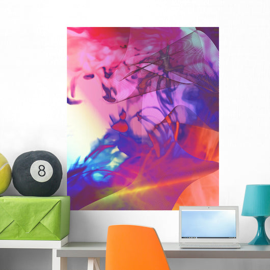 Techno Psychedelia Wall Decal