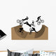 Cycling BMX Silhouette Wall Decal