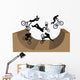Cycling BMX Silhouette Wall Decal