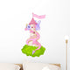 Pink Castle Tower Dragon Wall Decal