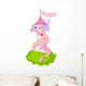 Pink Castle Tower Dragon Wall Decal