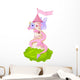 Pink Castle Tower Dragon Wall Decal