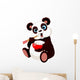 Panda Eating Rice Wall Decal