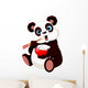 Panda Eating Rice Wall Decal