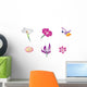 Wild Flowers Illustration Wall Decal