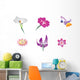 Wild Flowers Illustration Wall Decal