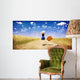 Lonely Girl with Suitcase Wall Decal