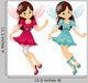 Fairy with Roses Wall Decal