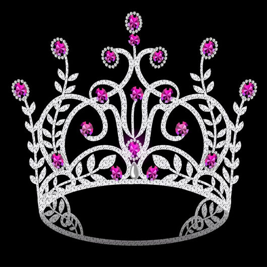 Crown with Purple Gems Wedding Wall Decal