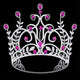 Crown with Purple Gems Wedding Wall Decal