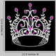 Crown with Purple Gems Wedding Wall Decal