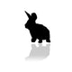 Lapin Noir Wall Decal