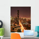 New York Skyline Night Wall Decal