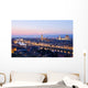 Beautiful Sunset over River Wall Decal