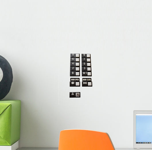 Elevator Controls Wall Decal
