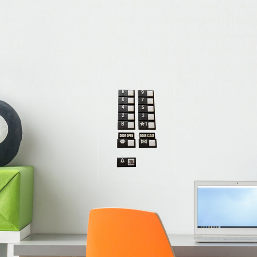 Elevator Controls Wall Decal
