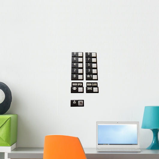 Elevator Controls Wall Decal