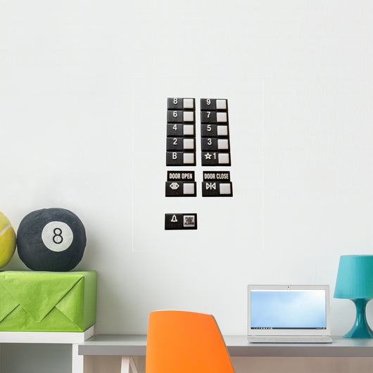 Elevator Controls Wall Decal