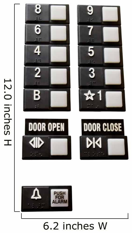 Elevator Controls Wall Decal