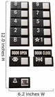 Elevator Controls Wall Decal