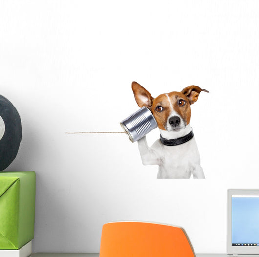 Dog Phone Wall Decal