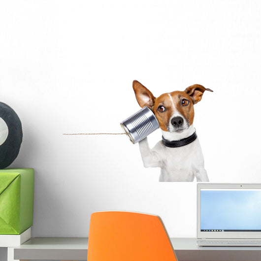 Dog Phone Wall Decal