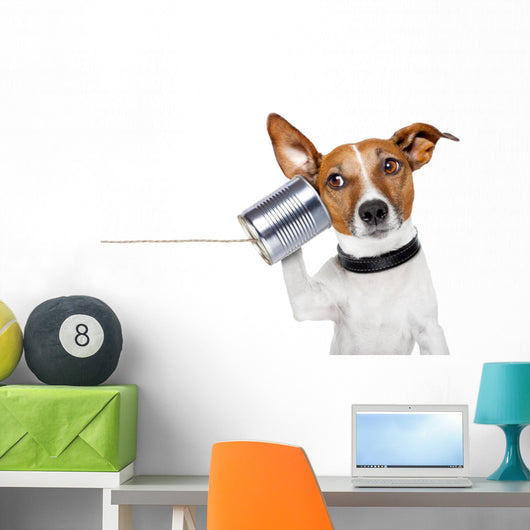 Dog Phone Wall Decal