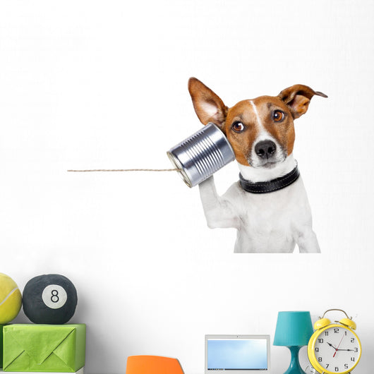Dog Phone Wall Decal