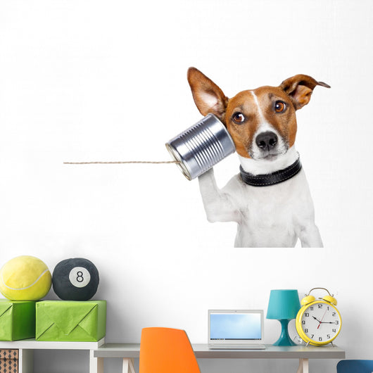 Dog Phone Wall Decal