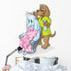 Doggie Hairstylist Wall Decal