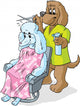 Doggie Hairstylist Wall Decal