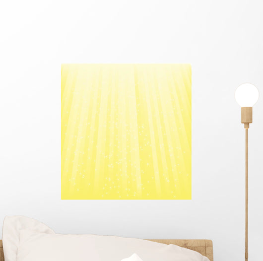 Yellow Light Vector with Wall Decal