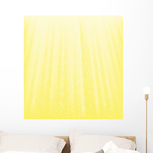 Yellow Light Vector with Wall Decal