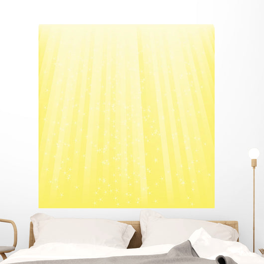 Yellow Light Vector with Wall Decal