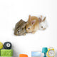 Cute Rabbit Family Wall Decal