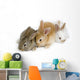 Cute Rabbit Family Wall Decal