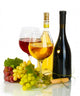Wine Bottles and Glasses with Cheese Wall Decal