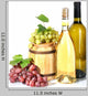 Barrel and Bottles Wine Wall Decal