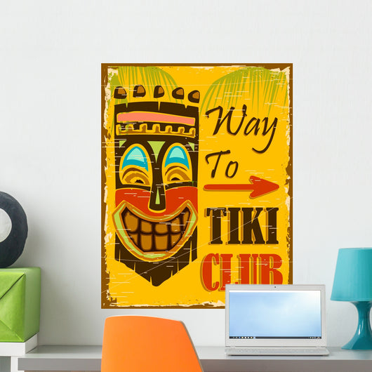 Tiki Club Wall Decal