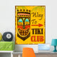 Tiki Club Wall Decal
