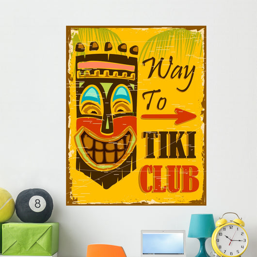 Tiki Club Wall Decal