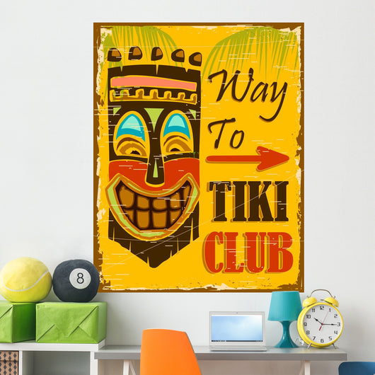 Tiki Club Wall Decal