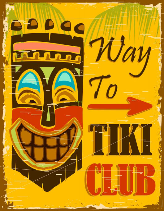 Tiki Club Wall Decal